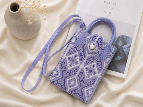 Lavender Woven Mini Everyday Bag