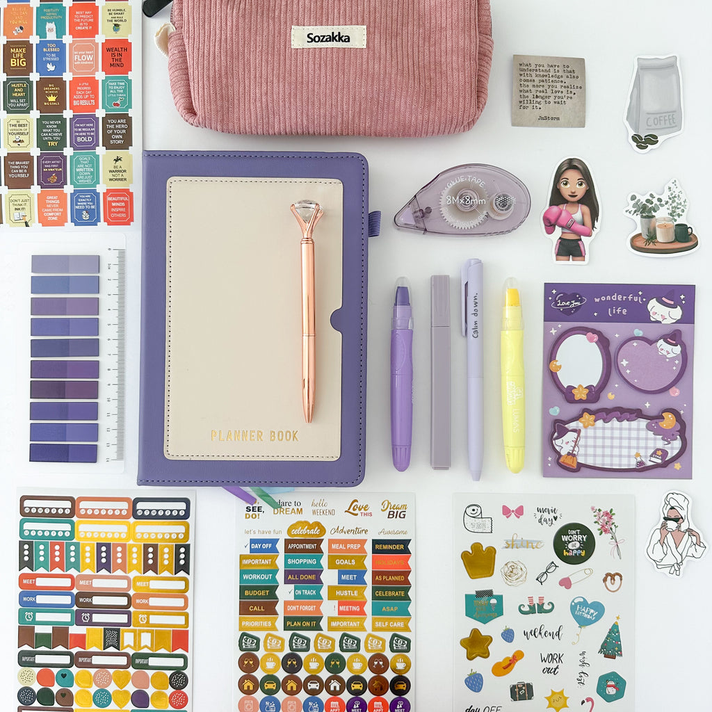 💜 Lavender Planner Bundle — Soft Focus, Gentle Calm