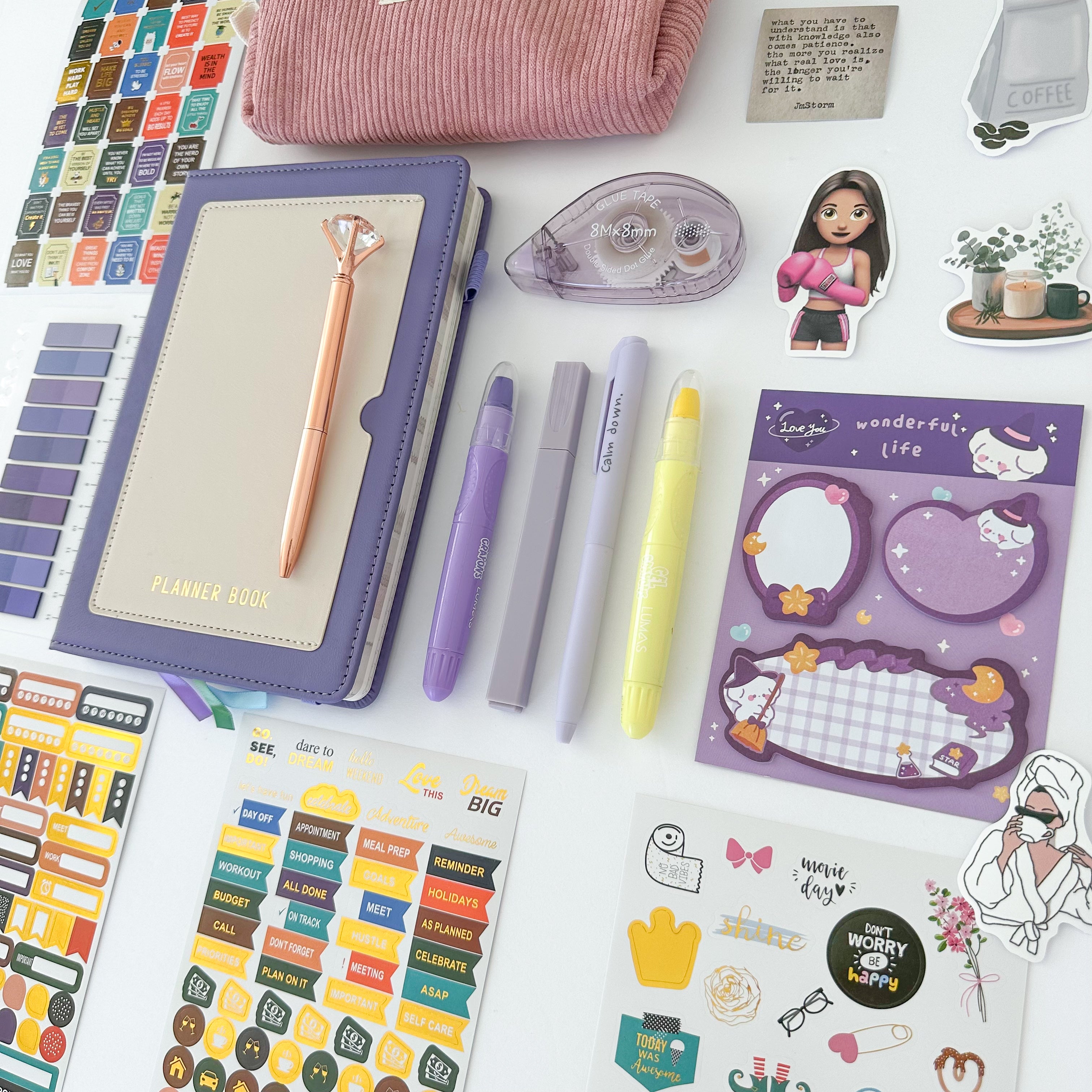 💜 Lavender Planner Bundle — Soft Focus, Gentle Calm