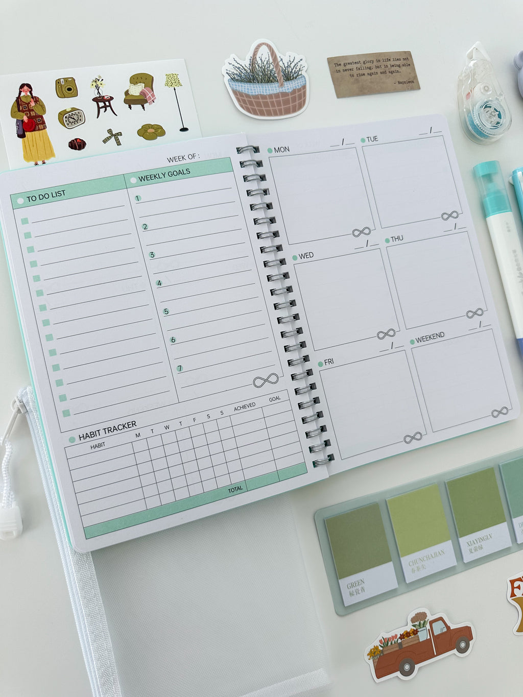 🍃 Mint Cloud Planner Bundle