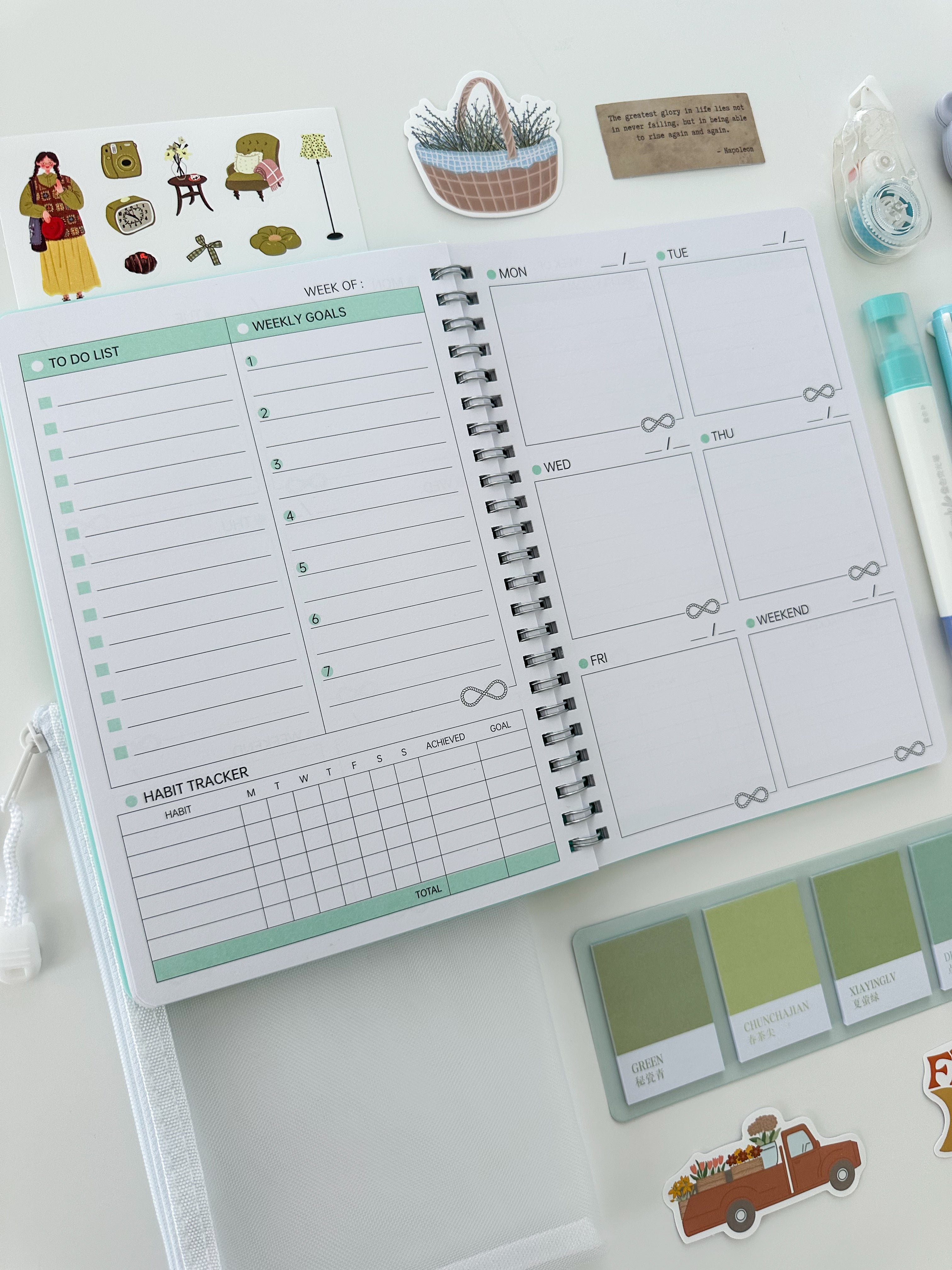 🍃 Mint Cloud Planner Bundle