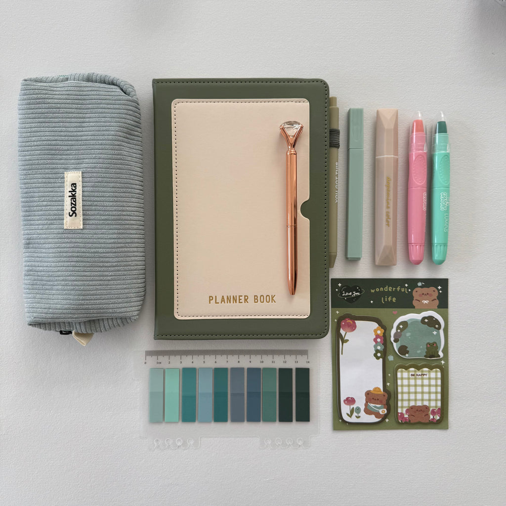 💚 Green Planner Bundle — Calm Focus, Fresh Clarity