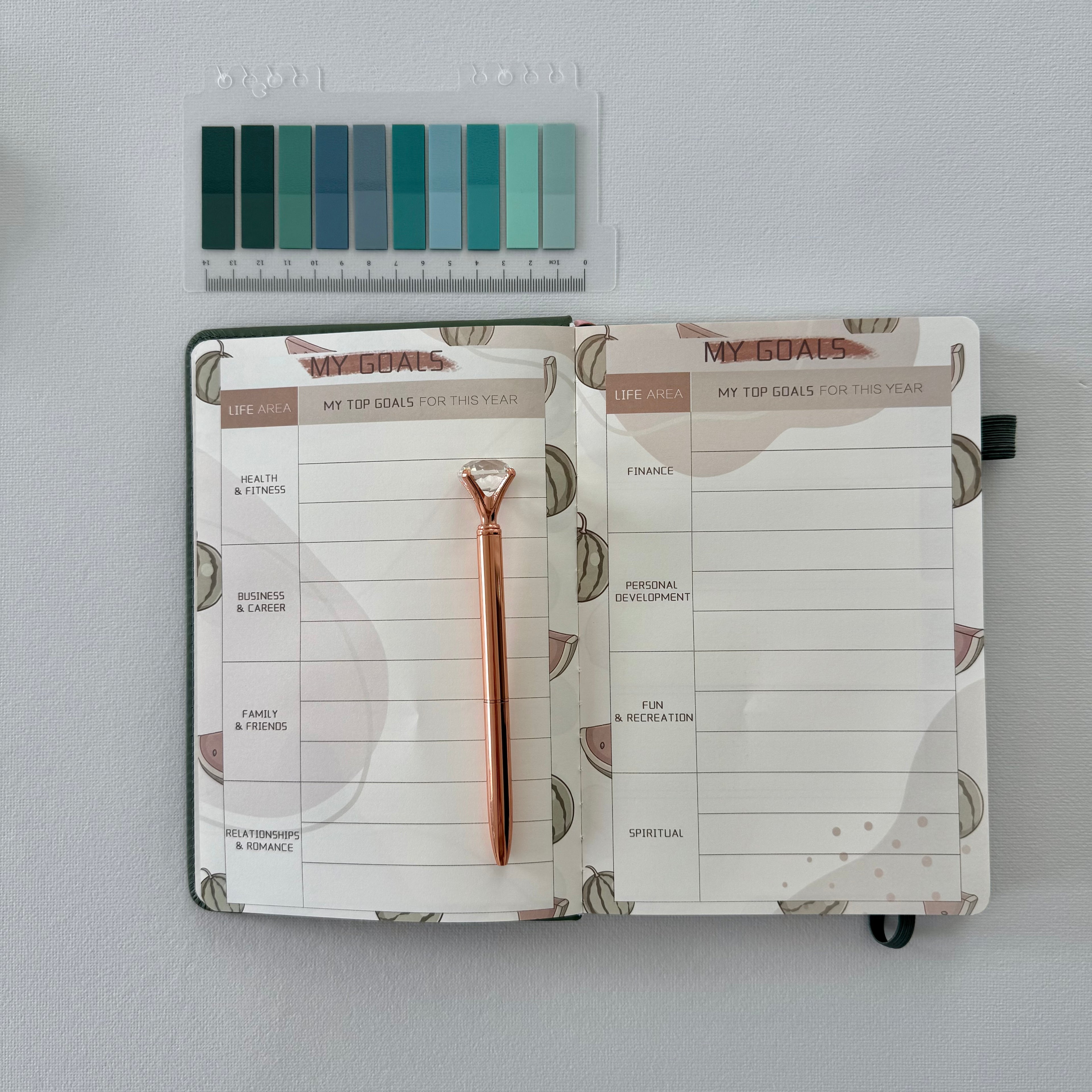 💚 Green Planner Bundle — Calm Focus, Fresh Clarity