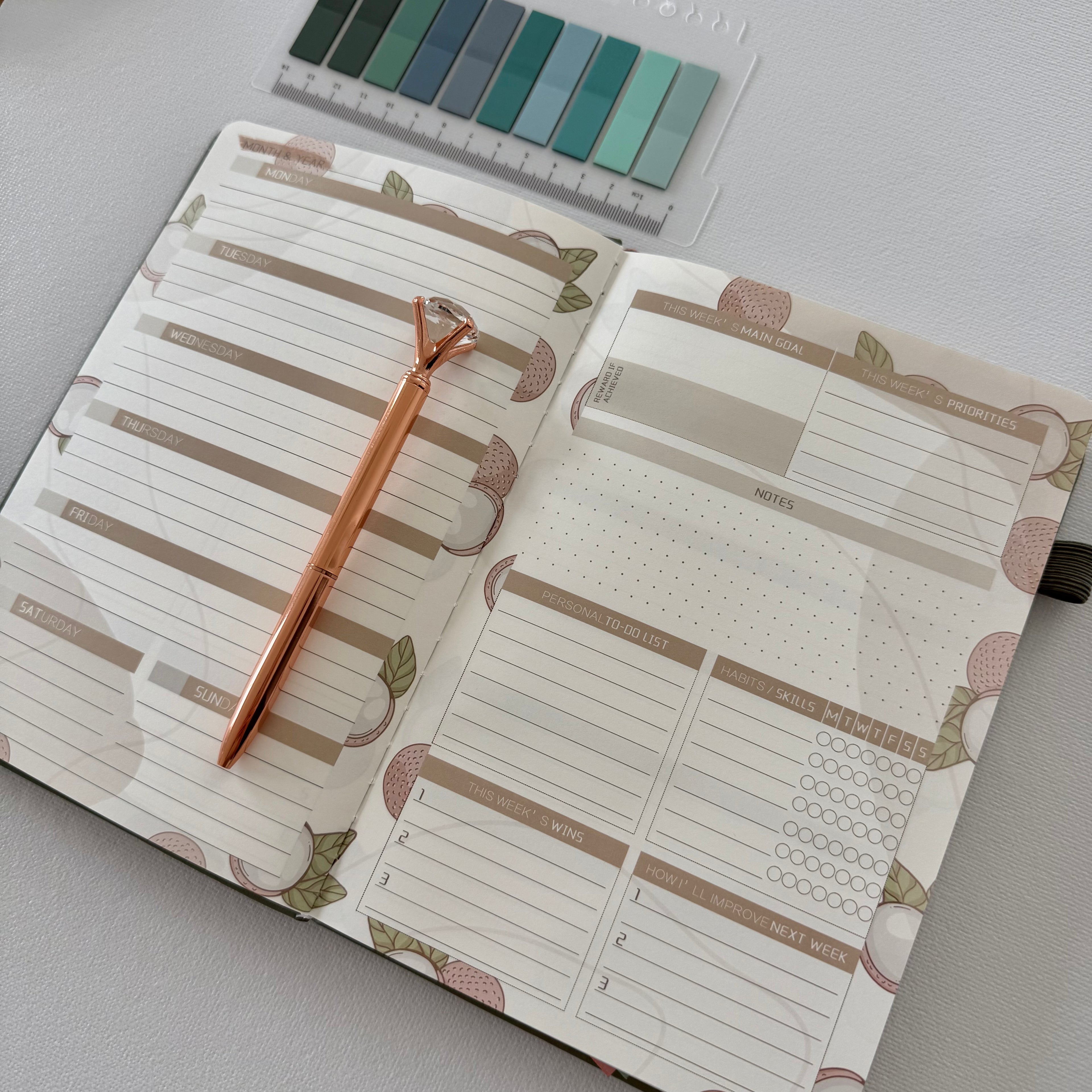 💚 Green Planner Bundle — Calm Focus, Fresh Clarity