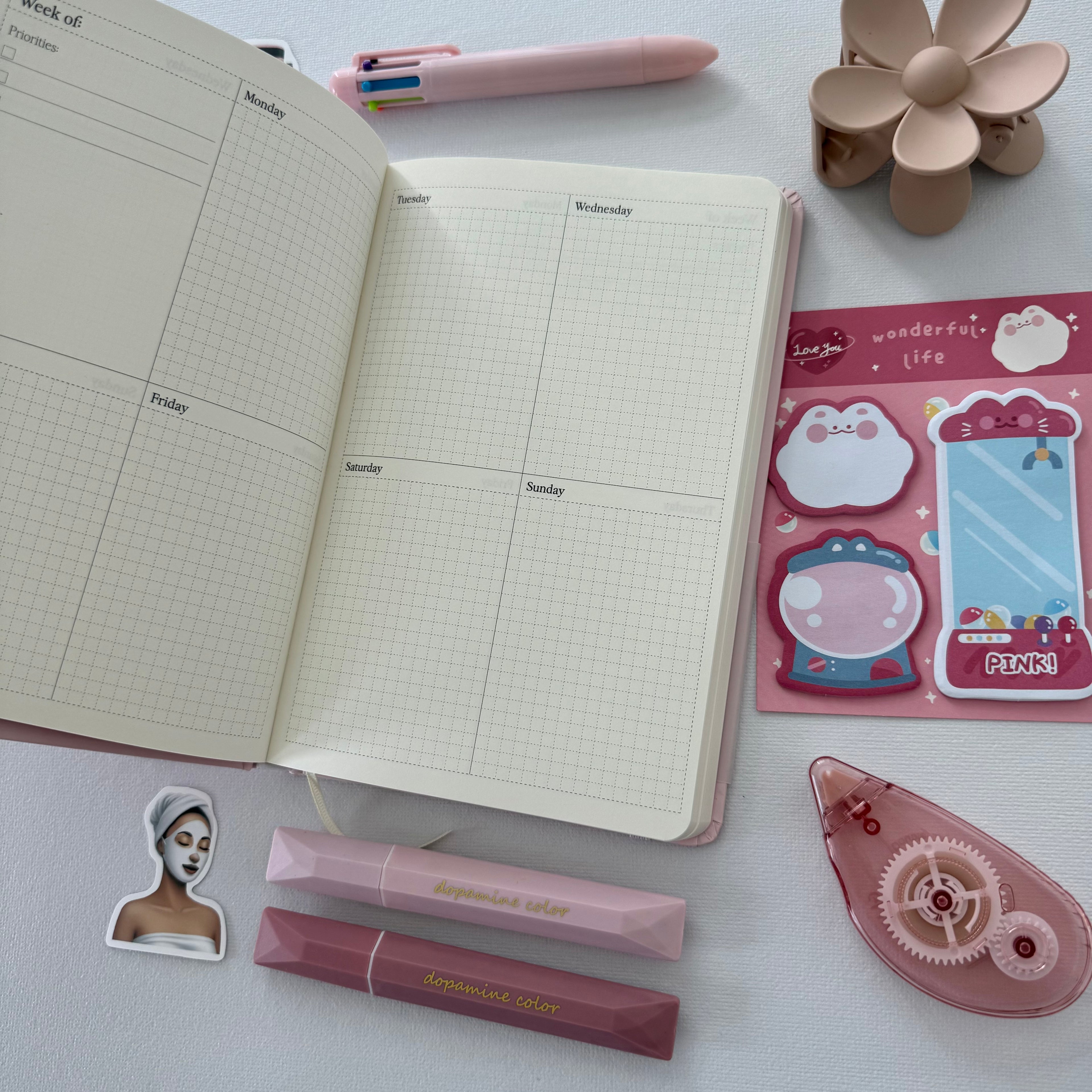 💗 Pink Planner Bundle — Soft Focus, Cozy Joy