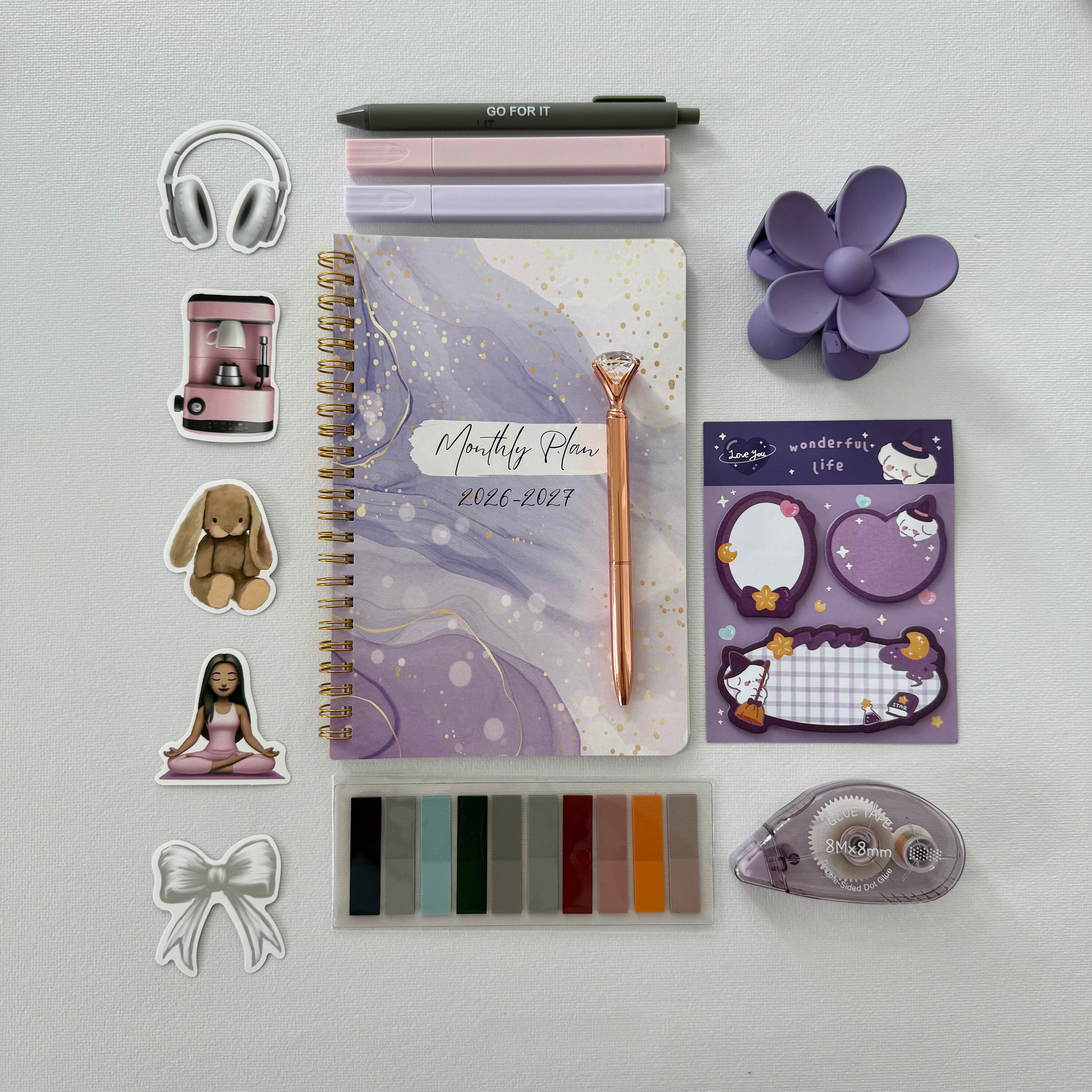 💜 Lavender Weekly Planner Bundle — Calm Focus, Clear Plans