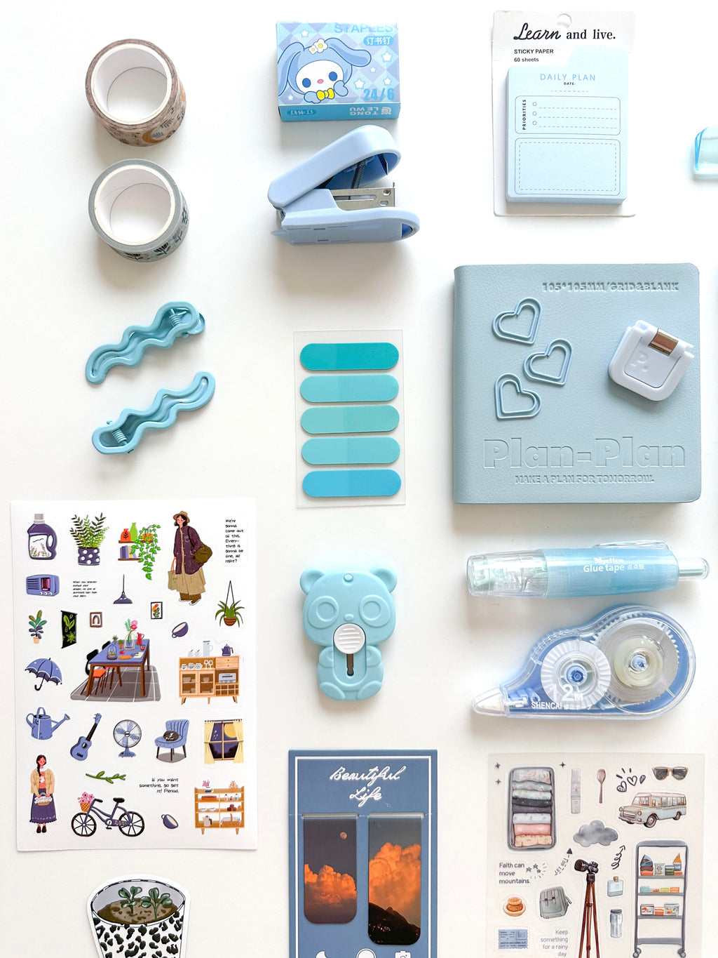 💙 Powder Blue Bundle — Calm Focus, Light Ease