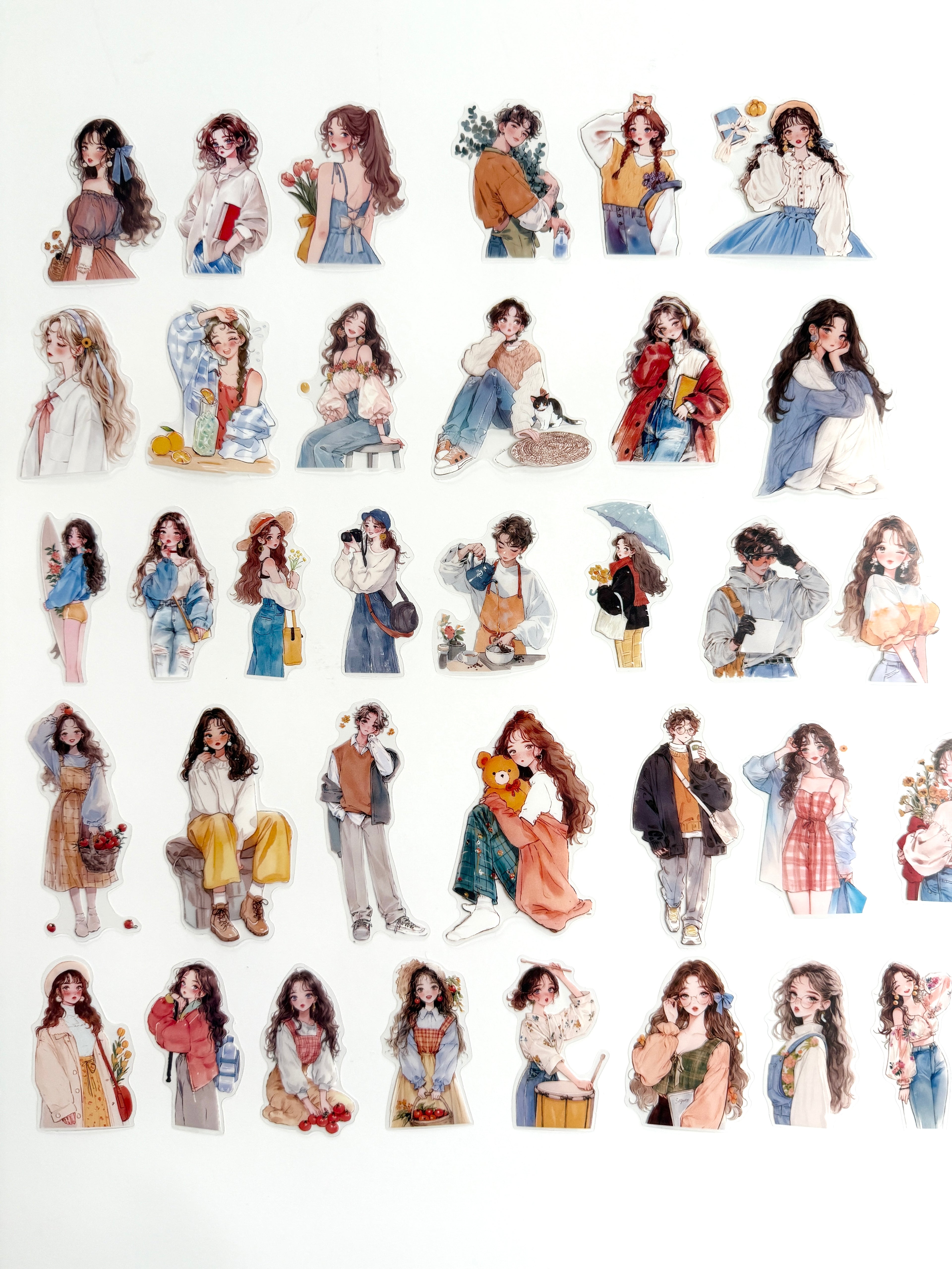 🩵 Blue Daydream Sticker Tin – 100 Pieces