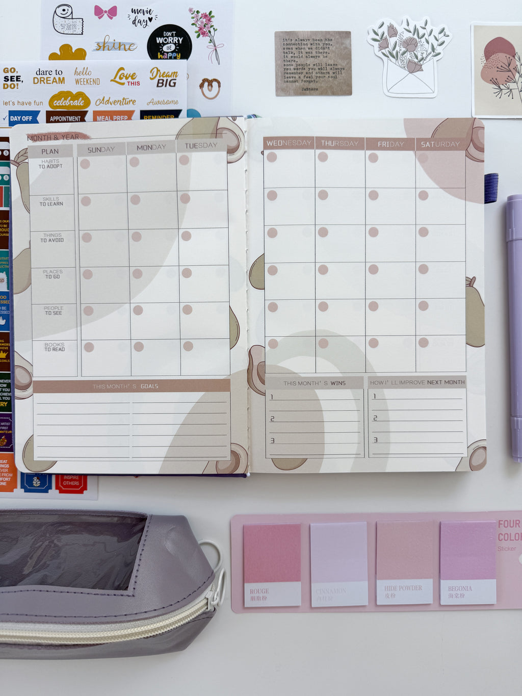 💜 Lilac Calm Planner Bundle