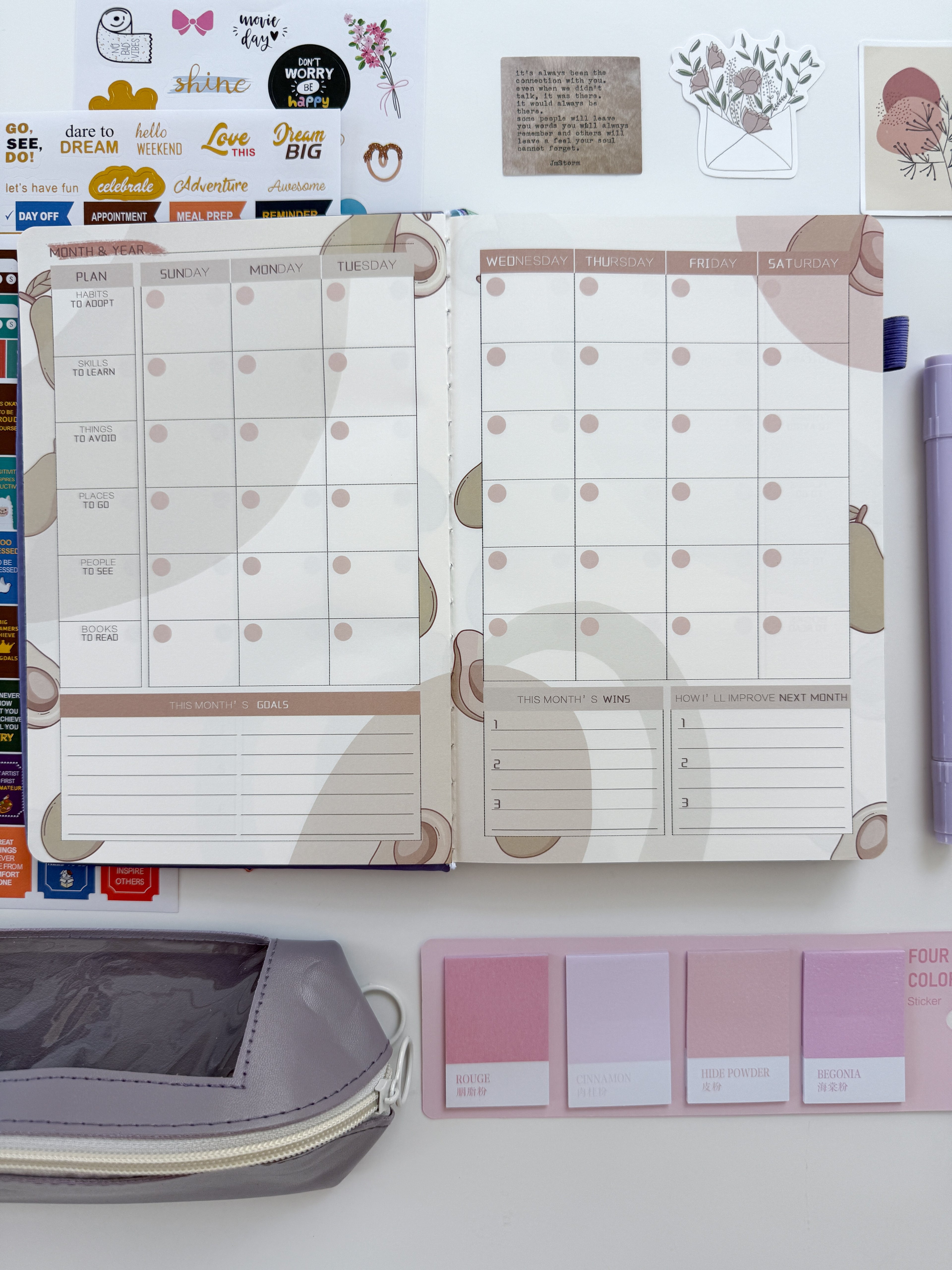 💜 Lilac Calm Planner Bundle