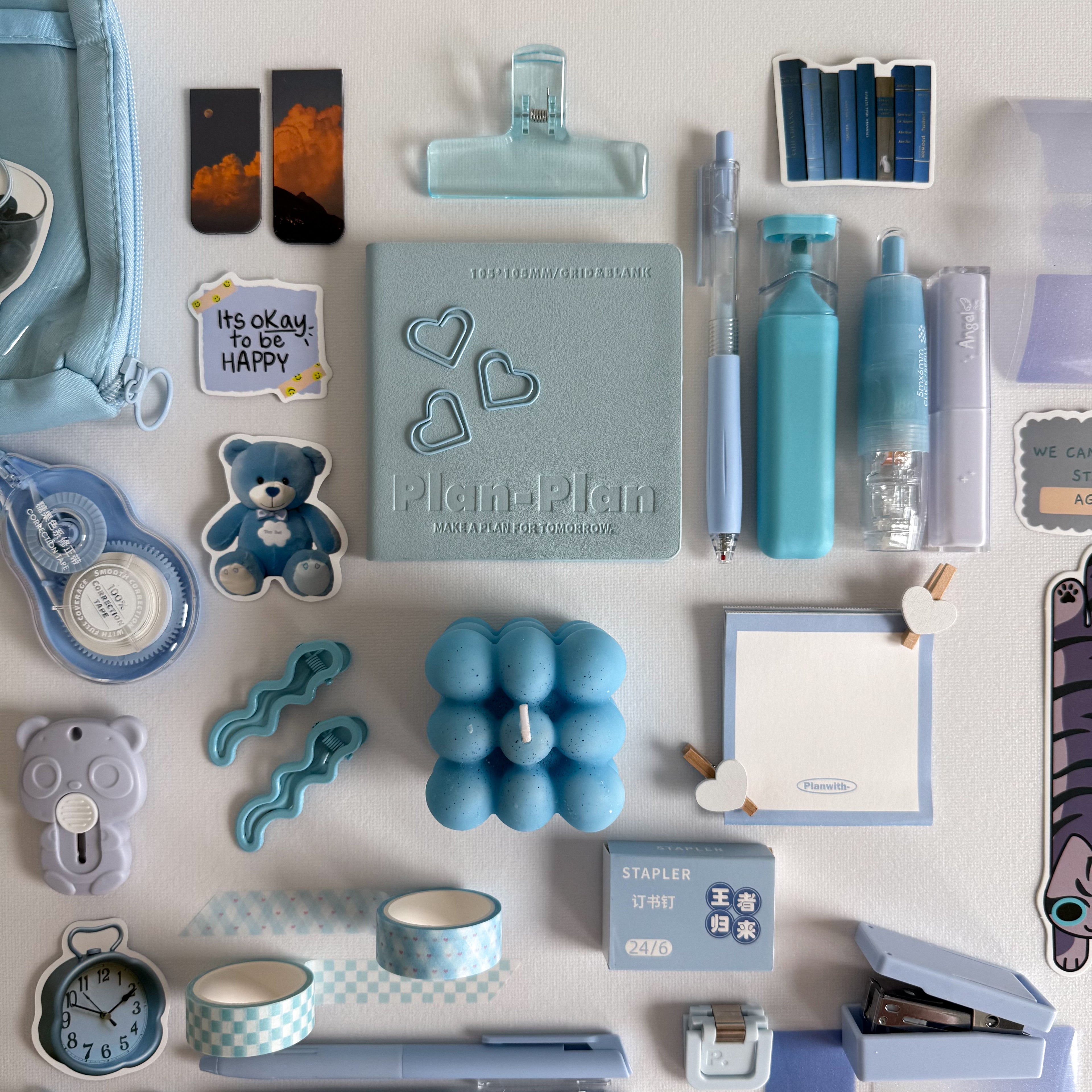 💙 Powder Blue Bundle — Calm Focus, Light Ease