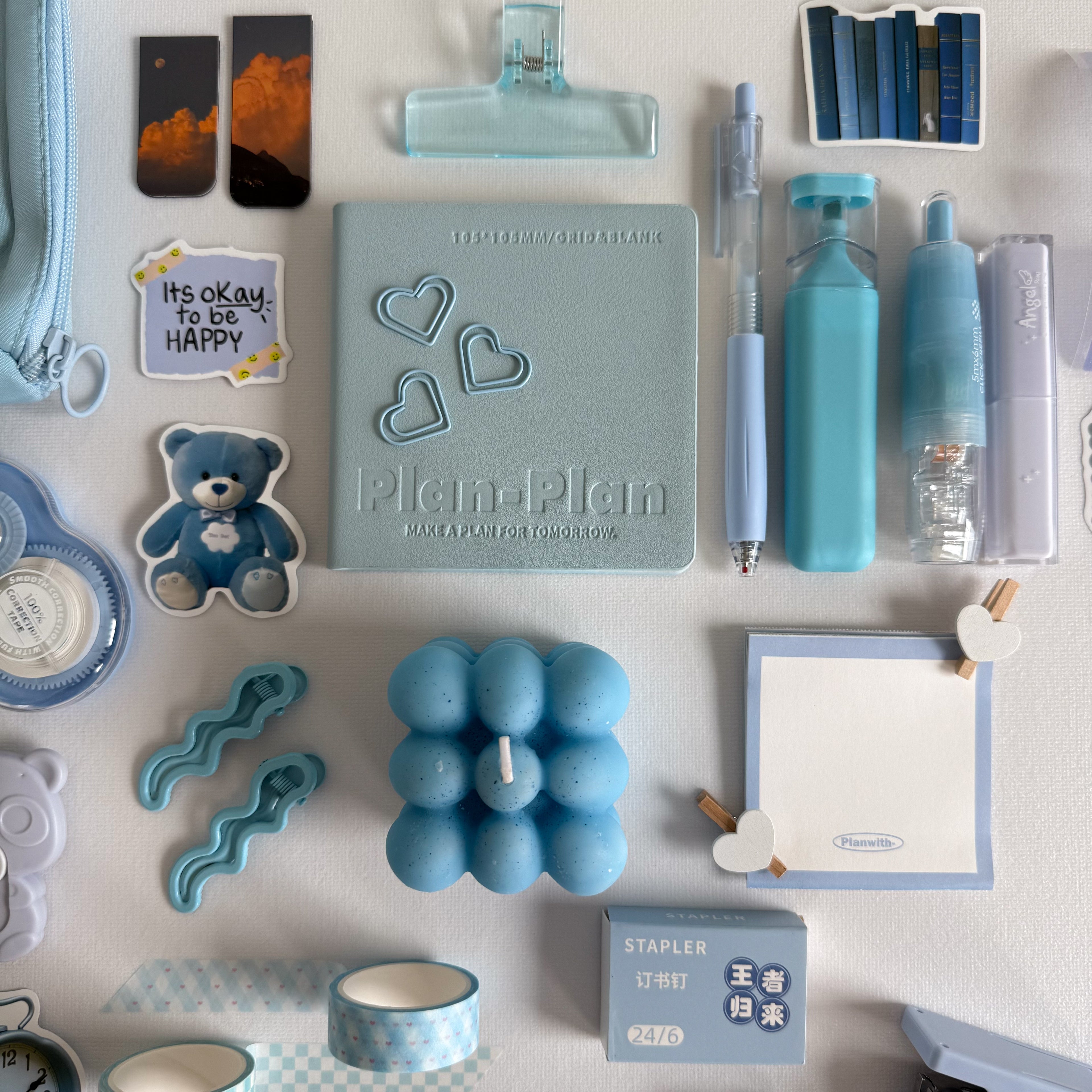 💙 Powder Blue Bundle — Calm Focus, Light Ease