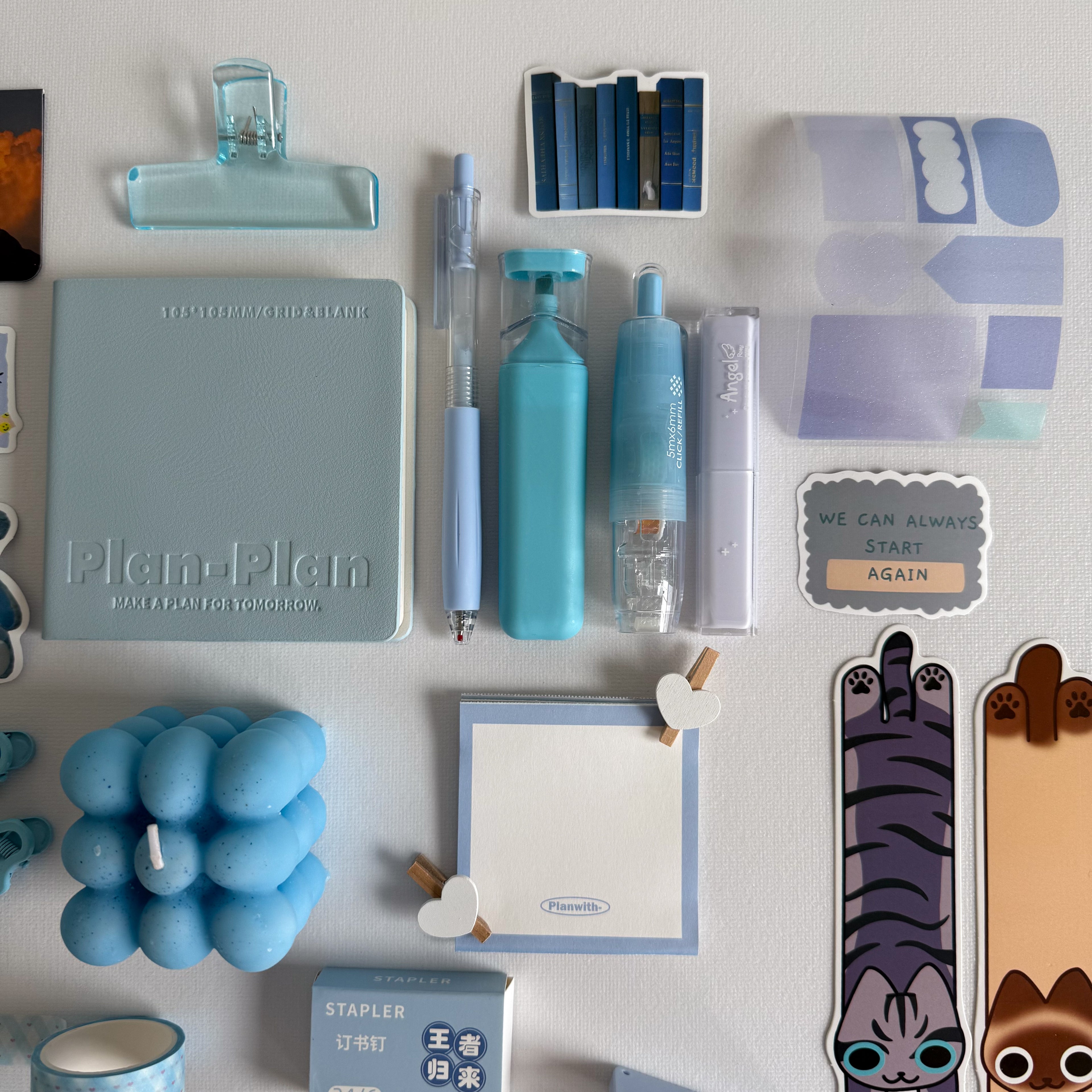 💙 Powder Blue Bundle — Calm Focus, Light Ease